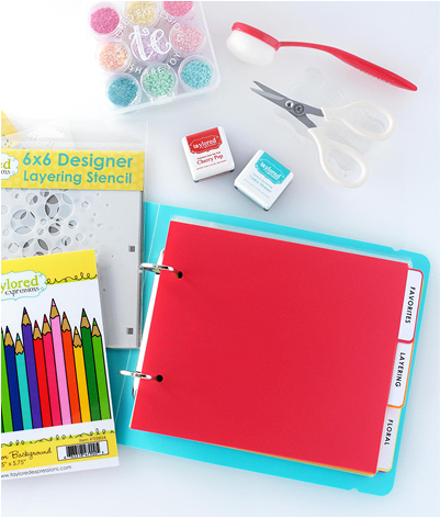 Simple Storage 6x6 in. Binder + Dividers